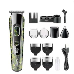 ست ماشین اصلاح موی صورت و بدن وی جی آر مدل V-102