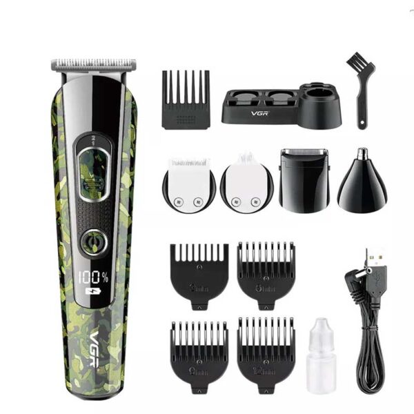 ست ماشین اصلاح موی صورت و بدن وی جی آر مدل V-102