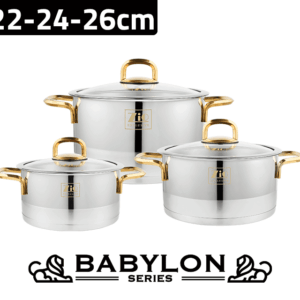 سرویس قابلمه شش پارچه زیو مدل Z-1300-26