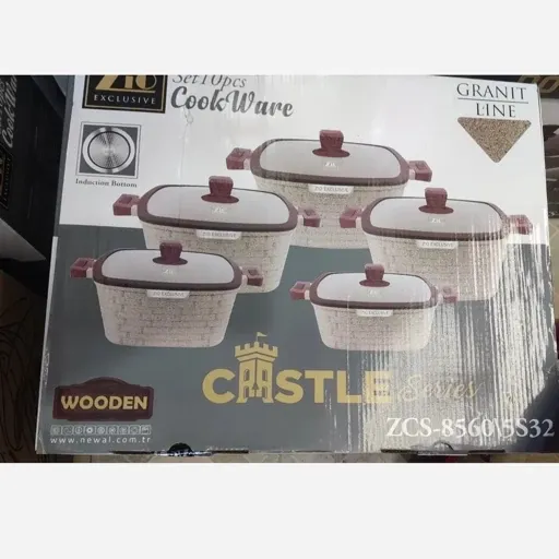 سرویس قابلمه گرانیتی 10 پارچه زیو مدل ZCS-8560