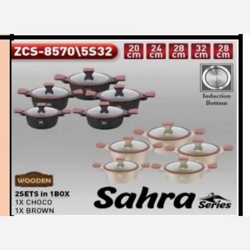 سرویس قابلمه ده پارچه زیو اصلی مدل ZCS-8570