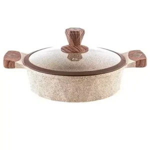 ماهیتابه زیو گرد درب دار دایموند مدل Z-8172 سایز 26