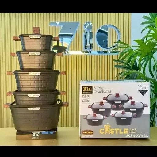 سرویس پخت و پز 10 پارچه زیو مربع مدل Z-8550