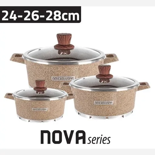 سرویس قابلمه 6 پارچه زیو مدل Zio Z-8400-28