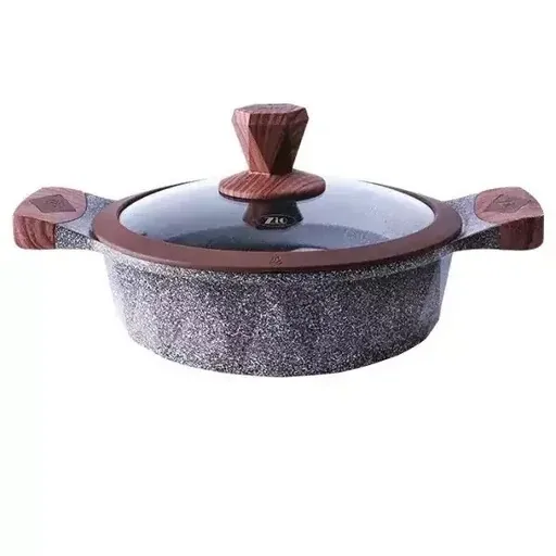 ماهیتابه گرد زیو سایز 28 مدل دایموند Z-8172-28